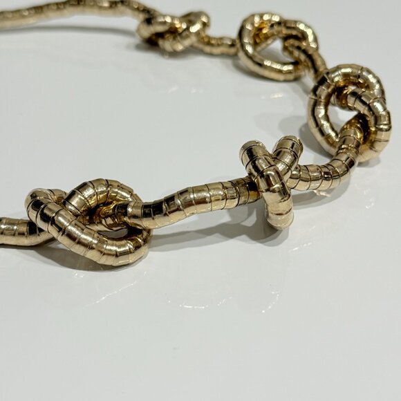 Vintage Bendable Gold Snake Necklace, Design your own Necklace 4 feet long! - Picture 16 of 17